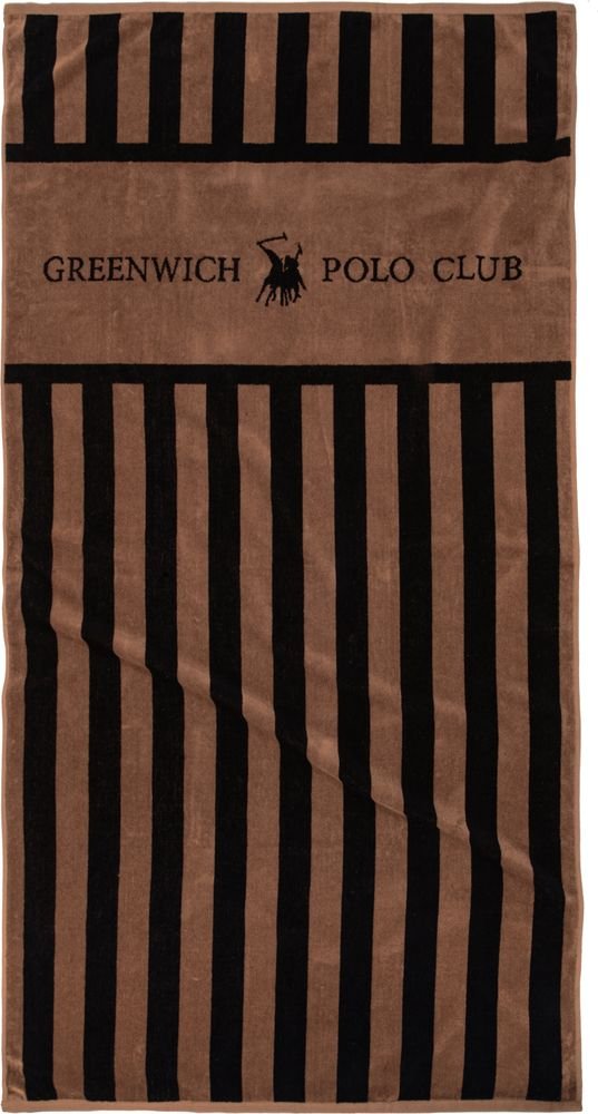 ΠΕΤΣΕΤΑ ΘΑΛΑΣΣΗΣ GREENWICH POLO CLUB ESSENTIAL 5233 ΚΑΦΕ (90X180CM)
