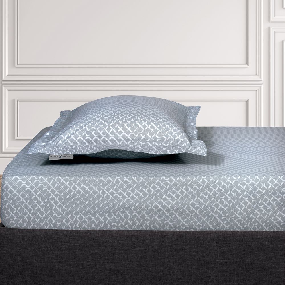 ΣΕΝΤΟΝΙ ΔΙΠΛΟ GREENWICH POLO CLUB LOFT ΜΕ ΛΑΣΤΙΧΟ 2510 ΓΚΡΙ (120X200+35CM)