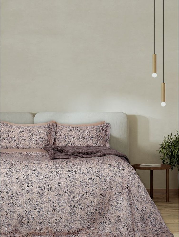 ΣΕΤ ΣΕΝΤΟΝΙΑ ΥΠΕΡΔΙΠΛΑ PALAMAIKH HOME VALERY VAL102 ΡΟΖ (245X270CM)