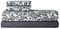 ΣΕΝΤΟΝΙΑ ΥΠΕΡΔΙΠΛΑ ΚΕΝΤΙΑ FAZEL 22 DARK GREY- SILVER  ΣΕΤ 4 ΤΜΧ 240X270CM
