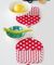 ΣΕΤ ΠΙΑΣΤΡΕΣ ΚΟΥΖΙΝΑΣ KENTIA CUPCAKE RED/WHIT...