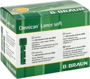 - B BRAUN OMNICAN LANCE SOFT 200 