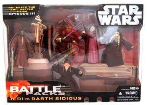 SW 3,75 BATTLE PACKS JEDI VS DARTH SIDIOUS