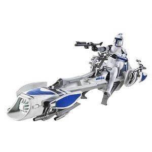 SW DELUXE FIGURE AND VEHICLE BARC SPEEDER BIKE