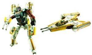 STAR WARS TRANSFORMERS CROSSOVERS ANAKIN SKYWALKER TO Y-WING BOMBER