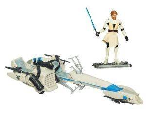 SW CLONE  VEHICLE BARC SPEEDER BIKE WITH OBI-WAN KENOBI