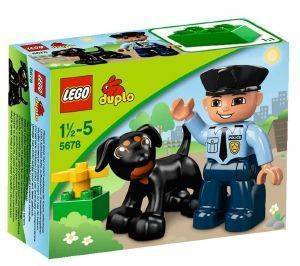 LEGO DUPLO POLICE MAN WITH DOG
