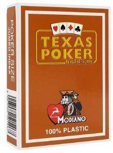 ΤΡΑΠΟΥΛΑ ΠΛΑΣΤΙΚΗ MODIANO TEXAS POKER 2 JUMBO ΚΑΦΕ ΤΡΑΠΟΥΛΑ ΠΛΑΣΤΙΚΗ MODIANO TEXAS POKER 2 JUMBO ΚΑΦΕ