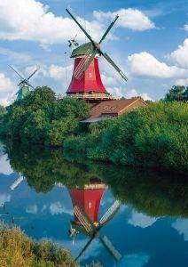 TWIN WINDMILLS NEAR GREETSIEL SCHMIDT 500 ��������