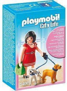 PLAYMOBIL ΚΥΡΙΑ ΜΕ ΔΥΟ ΣΚΥΛΑΚΙΑ 5490 PLAYMOBIL ΚΥΡΙΑ ΜΕ ΔΥΟ ΣΚΥΛΑΚΙΑ 5490