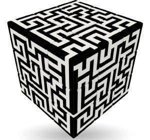 MAZE V-CUBE CHALLENGING FLAT 3�3