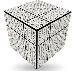 VUDOKU  V-CUBE CHALLENGING FLAT 3�3