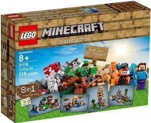 LEGO 21116 MINIFIGURES MINECRAFT CRAFTING BOX