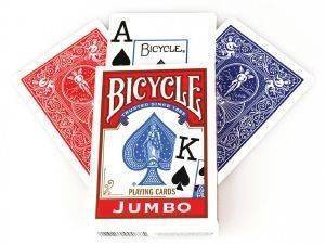 BICYCLE ΤΡΑΠΟΥΛΑ BICYCLE RIDER BACK INTERNATIONAL JUMBO INDEX ΜΠΛΕ