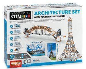 STEM ARCHITECTURE SET: EIFFEL TOWER AND SYDNEY BRIDGE