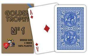 ΤΡΑΠΟΥΛΑ ΠΛΑΣΤΙΚΗ MODIANO GOLDEN TROPHY BRIDGE ΜΠΛΕ ΤΡΑΠΟΥΛΑ ΠΛΑΣΤΙΚΗ MODIANO GOLDEN TROPHY BRIDGE ΜΠΛΕ