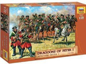 ΦΙΓΟΥΡΕΣ 1/72 ZVEZDA DRAGOONS OF PETER I THE GREAT-17TH/18TH CENTURY  [8072]