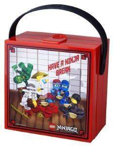     LEGO LUNCH BOX WITH HANDLE - NINJAGO (BRIGHT RED) 17X11.6X6.6CM