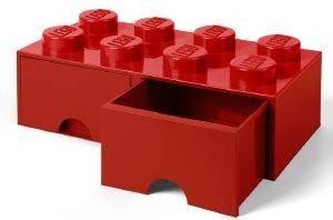   LEGO BRICK DRAWER 8 RED 50X18X25CM