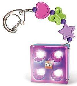 LEGO FRIENDS LED KEY LIGHT WITH CHARMS PURPLE LEGO FRIENDS LED KEY LIGHT WITH CHARMS PURPLE