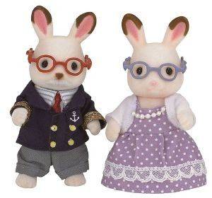 SYLVANIAN FAMILIES CHOCOLATE RABBIT GRANDPARENTS [5190]