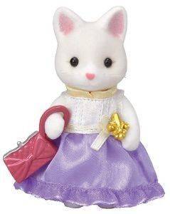 SYLVANIAN FAMILIES TOWN SERIES - TOWN GIRL SERIES - SILK CAT [6003]