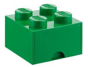   LEGO DRAWER 4  DARK GREEN 25X18X25CM