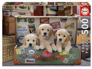 PUPPIES IN THE LUGGAGE EDUCA 500 