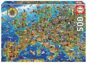 CRAZY EUROPEAN MAP EDUCA 500 