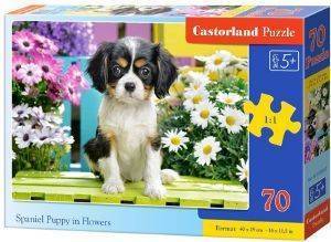 SPANIEL PUPPY IN FLOWERS CASTORLAND 70 