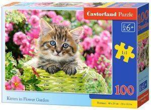 KITTEN IN FLOWER GARDEN CASTORLAND 100 