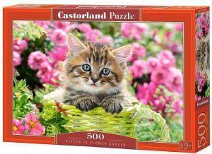 KITTEN IN FLOWER GARDEN CASTORLAND 500 