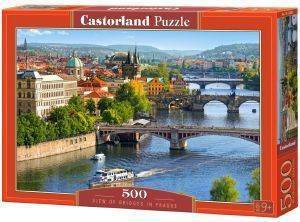 VIEW OF BRIDGES IN PRAGUE CASTORLAND 500 ��������