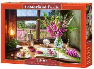 STILL LIFE WITH VIOLET SNAPDRAGONS CASTORLAND 1000 ��������