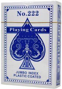 ΤΡAΠΟΥΛΑ SUPERGIFTS NO. 222 JUMBO INDEX PLASTIC COATED ΜΠΛΕ ΤΡAΠΟΥΛΑ SUPERGIFTS NO. 222 JUMBO INDEX PLASTIC COATED ΜΠΛΕ