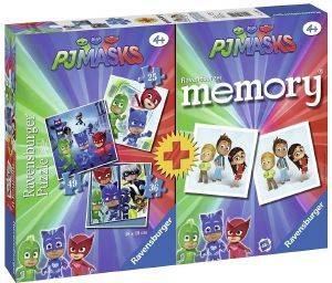  RAVENSBURGER SPECIAL EDITION PJ MASKS MEMORY 48 & 3 PUZZLE 110TMX [21300]