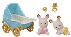 SYLVANIAN FAMILIES CHOCOLATE RABBIT TWINS SET [5432]