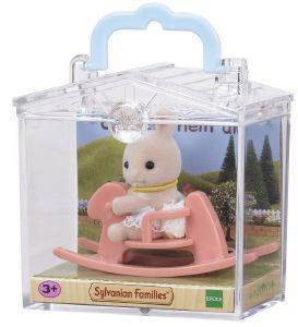 SYLVANIAN FAMILIES BABY CARRY CASE (RABBIT ON ROCKING HORSE) [4391R1]