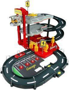 BBURAGO ΓΚΑΡΑΖ BBURAGO FERRARI 1/43 RACE - PLAY PARKING GARAGE WITH 2 CARS (18/31204)