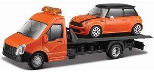 STREET FIRE FLATBED TRANSPORTER MINI COOPER S BBURAGO ��������� ��������� 1:43 [18/31405]