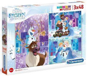 DISNEY OLAF\'S FROZEN ADVENTURE CLEMENTONI 3X48 ΚΟΜΜΑΤΙΑ DISNEY OLAF\'S FROZEN ADVENTURE CLEMENTONI 3X48 ΚΟΜΜΑΤΙΑ