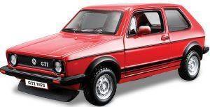 VW GOLF MK1 GTI BBURAGO ΜΕΤΑΛΛΙΚΟ ΑΝΤΙΓΡΑΦΟ 1:32 ΚΟΚΚΙΝΟ (18/43210)