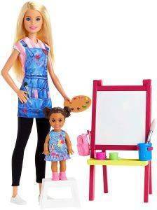 MATTEL BARBIE ΔΑΣΚΑΛΑ ΖΩΓΡΑΦΙΚΗΣ ΣΕΤ ΠΑΙΧΝΙΔΙΟΥ (GJM29) (ΔΩΡΟ ΛΑΜΠΑΔΑ)
