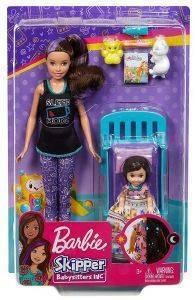 MATTEL BARBIE SKIPPER BARBIE BABYSITTERS - ΩΡΑ ΓΙΑ ΥΠΝΟ (GHV88) (ΔΩΡΟ ΛΑΜΠΑΔΑ)