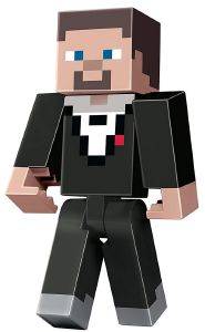 MINECRAFT  TUXEDO STEVE 8.5\'\' [FLC70]