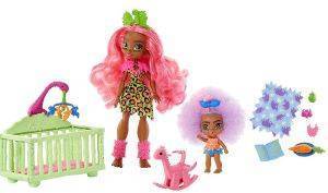 MATTEL CAVE CLUB - ΣΕΤ ΤΩΝ 2 BABY SITTING FUN PLAYSET WITH FERNESSA DOLL (GNL92)