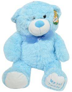 FRIENDLIES ΛΟΥΤΡΙΝΟ ΑΡΚΟΥΔΑΚΙ ΚΑΘΙΣΤΟ MY 1ST TEDDY 50CM ΣΙΕΛ (B1136)