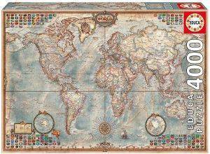 EDUCA PUZZLE HISTORIC WORLD MAP 4000TMX [.014.827]