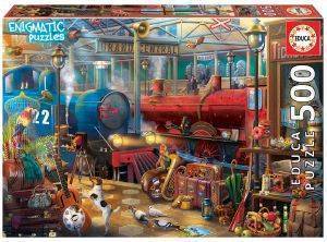 MYSTERIOUS PUZZLE TRAIN STATION EDUCA 500 ��������