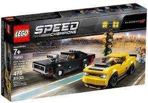 LEGO 75893 2018 DODGE CHALLENGER SRT DEMON AND 1970 DODGE CHARGER R/T